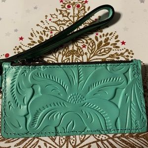 Patrica Nash Teal Wristlet Card Holder